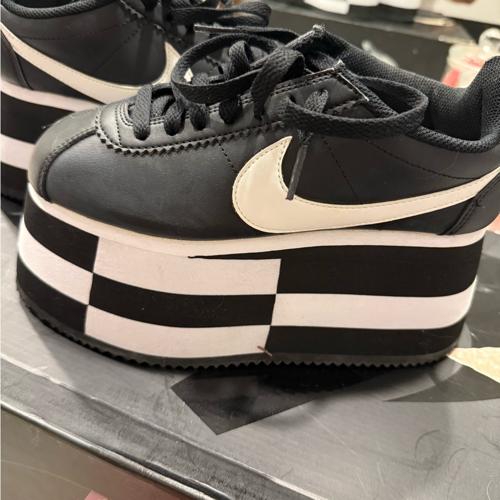 Comme des Garcons Black and White Sneakers
